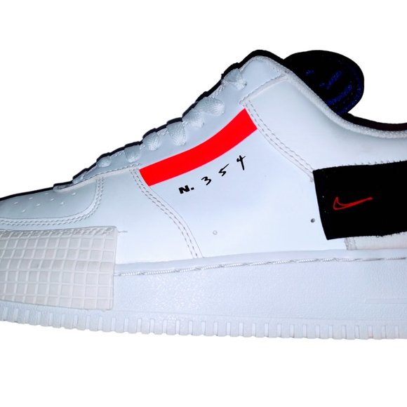 NIKE AIR FORCE 1 LOW DROP TYPE 'SUMMIT WHITE' N.354 SIZE 11.5 MSRP 289.00 CLEAN! - Picture 3 of 7